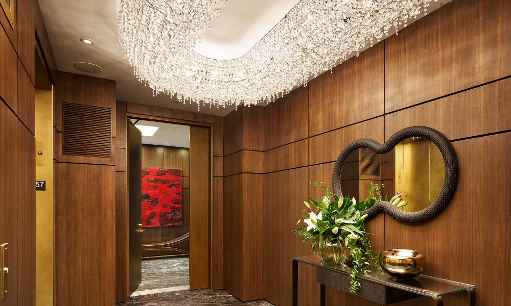 "Hallway Design Brilliance: Infusing Vibrancy and Style"