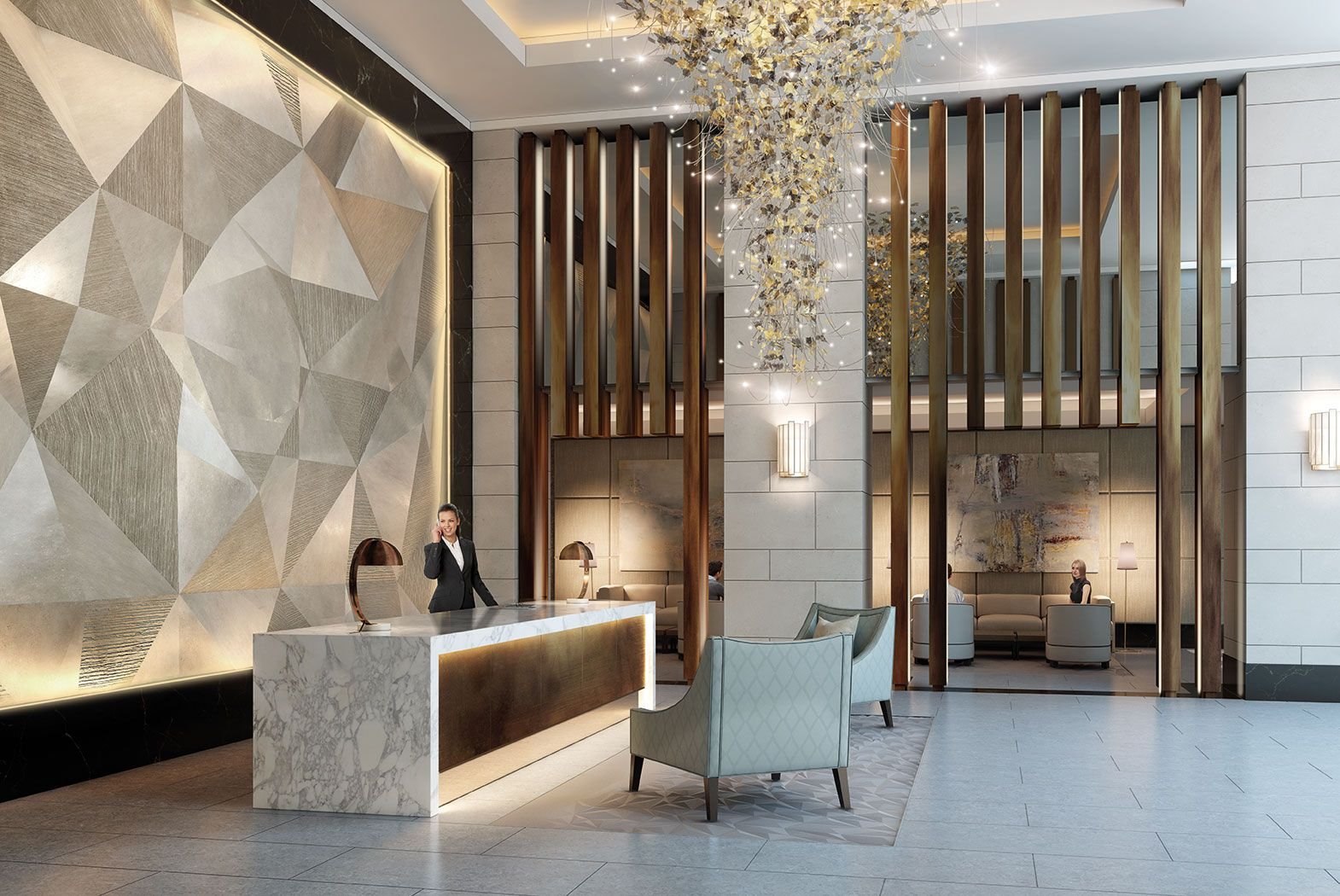 Hotel lobby design