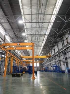 Interior of a machine-building workshop